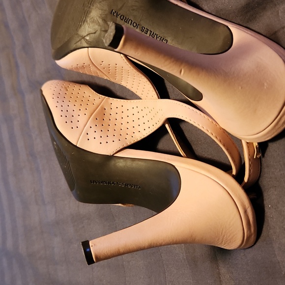 Ladies Charles Jourdan heels, size 9, baby pink - Picture 8 of 11